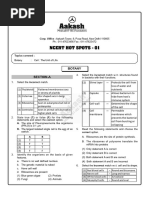 NCERT Hot Spot Botany Chapter 1 to 17