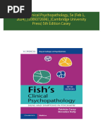 Download Fish's Clinical Psychopathology, 5e (Feb 1, 2024)_(1009372696)_(Cambridge University Press) 5th Edition Casey ebook All Chapters PDF