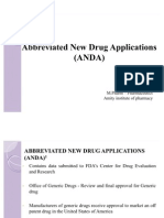 Abbreviated New Drug Application