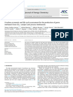 A techno-economic and life cycle assessment for the production of green methanol from CO2