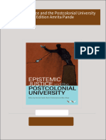 Instant download Epistemic Justice and the Postcolonial University 1st Edition Amrita Pande pdf all chapter