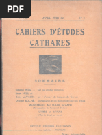 Cahier-des-etudes-Cathares-Avril-Juin-1949-n°-2.-Institut-dEtudes-Occitanes-Toulouse-salida