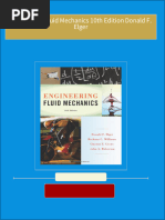 Engineering Fluid Mechanics 10th Edition Donald F. Elger 2024 Scribd Download