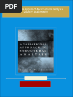 A variational approach to structural analysis David V. Wallerstein All Chapters Instant Download