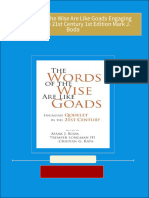 The Words of the Wise Are Like Goads Engaging Qohelet in the 21st Century 1st Edition Mark J. Boda 2024 scribd download