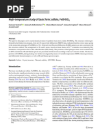 High‑temperature study of basic ferric sulfate, FeOHSO4