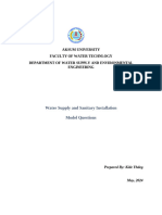 Water Supply and Sanitary Installation Model Question and Answers