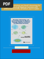 PDF Homology Cohomology and Sheaf Cohomology for Algebraic Topology Algebraic Geometry and Differential Geometry 1st Edition Jean H. Gallier download