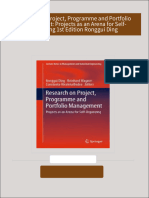 Download Research on Project, Programme and Portfolio Management: Projects as an Arena for Self-Organizing 1st Edition Ronggui Ding ebook All Chapters PDF