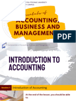 Lesson 1 - Introduction to Accounting