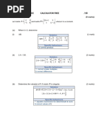 Matrices Practice Test - SOLUTIONS