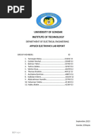 Applied electronics lab report