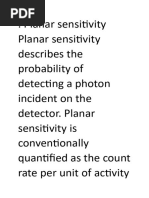 Planar Sensitivity