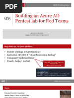 Building an Azure AD Pentest lab for Red Teams