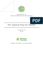 CSE 205 Lab Manual 8 Merge sort