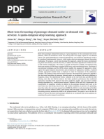 Short Term Forecasting of Passenger Demand a Spatio-Temporal Deep Learning Approach