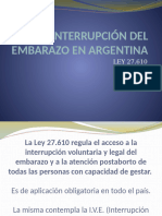 INTERRUPCIÓN DEL EMBARAZO EN ARGENTINA