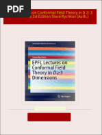 [Ebooks PDF] download EPFL Lectures on Conformal Field Theory in D ≥ 3 Dimensions 1st Edition Slava Rychkov (Auth.) full chapters