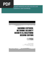 Full download Hacking exposed network security secrets and solutions Joel Scambray pdf docx