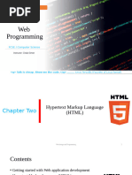 Chapter Two (Web Programming)