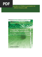 Language Disorders in Children and Adults 1st Edition Victoria Joffe all chapter instant download