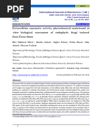 Extracellular enzymatic activity, phytochemical analysisand in vitro biological assessment of endophytic fungi isolated fromTaxus fauna