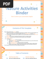 Nature Activities Binder _ by Slidesgo