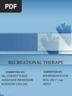 recreational therapy