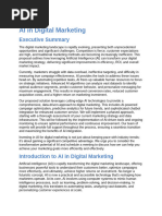 AI in Digital Marketing