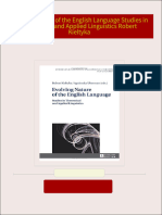 [Ebooks PDF] download Evolving Nature of the English Language Studies in Theoretical and Applied Linguistics Robert Kieltyka full chapters