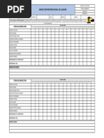 INSPECCION PREOPERACIONAL LIJADORA