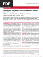 Preoperative Assessment of Adults Undergoing.1