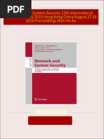 PDF Network and System Security 12th International Conference NSS 2018 Hong Kong China August 27 29 2018 Proceedings Man Ho Au download