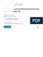 Microbial Analysis on Barbecued Street Foods Sold in Olongapo City | PDF | Escherichia Coli | Bacteria