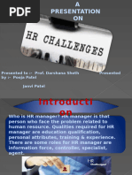 Presentation of HR CHALLENGES Sem-4