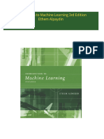 Download Complete Introduction to Machine Learning 3rd Edition Ethem Alpaydin PDF for All Chapters