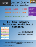 Lesson 2-3 Factors and Multiples