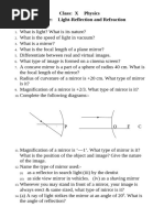 Reflection and Refraction