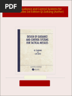 Full Download Design of Guidance and Control Systems for Tactical Missiles 1st Edition Qi Zaikang (Author) PDF DOCX