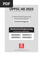 ME UPPSC Previous Year Solved Papers 2025 Reprint