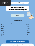 L3 Physical and Chemical Changes