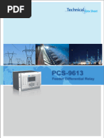 Pdfcoffee.com Data Sheet Pcs 9613 Differential Relay PDF Free