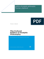 Full Download the culture politics of analytic philosophy Thomas L.Akehurst PDF DOCX