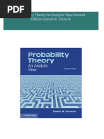 Instant Download Probability Theory An Analytic View Second Edition Daniel W. Stroock PDF All Chapters