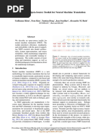 OpenNMT  Open-Source Toolkit for Neural Machine Translation