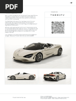 McLaren 750S Spider Order 7GBB1FV Summary 2024-02-11