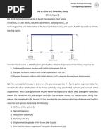 dynamics of structures questions