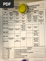 time table D1 sem 6