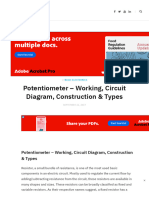 Potentiometer - Working, Circuit Diagram, Construction & Types