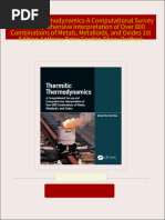 Full download Thermitic Thermodynamics-A Computational Survey and Comprehensive Interpretation of Over 800 Combinations of Metals, Metalloids, and Oxides 1st Edition Anthony Peter Gordon Shaw (Author) pdf docx